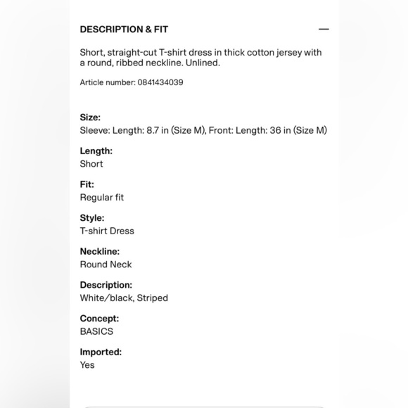 H&M Cotton T-shirt dress - Picture 6 of 6